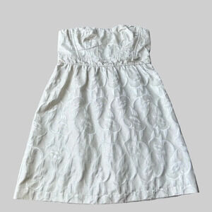 American  Eagle Party Formal Strapless Metallic Dress